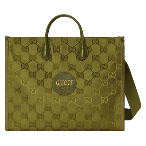 gucci green tote|Gucci shopping tote.